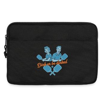 Joueur drôle de pickleball Dink Or Be Dinked Love - Sacoche pour ordinateur portable 13 pouces - noir - Devant