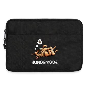 Hundemüde Malinois Belgischer Schäferhund  - Laptoptasche 13" - Schwarz - Vorne