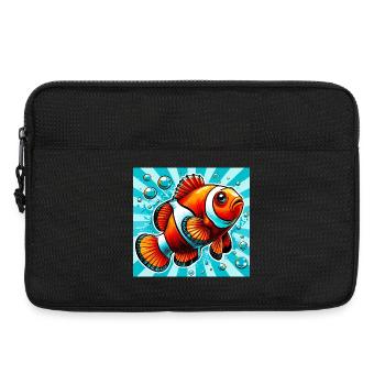 Poisson-clown - Sacoche pour ordinateur portable 13 pouces - noir - Devant