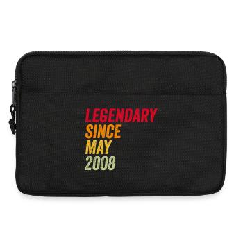 18th birthday 18 years May 2008 - Laptop bag 13" - black - Front