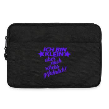 Ich bin klein aber auch scheiss gefahrlich - Laptoptasche 13" - Schwarz - Vorne
