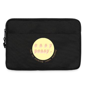 Easy Peasy Lemon Circle - Laptop bag 13" - black - Front