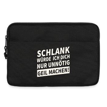 Schlank Würde Ich Dich Nur Unnötig Lustiges - Laptoptasche 13" - Schwarz - Vorne
