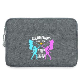 Fasching Fahnenschwingen Fahnenschwenker Karneval - Laptoptasche 13" - Grau meliert - Vorne