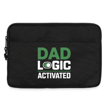 Funny Dad Logic Father Humor - Laptop bag 13" - black - Front