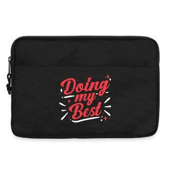 Single Dad Single Dad Doing My Best - Laptop bag 13" - black - Front