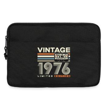 1976 Jahrgang Geburtstag Vintage Geschenk Retro - Laptoptasche 13" - Schwarz - Vorne