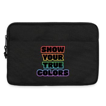 Show Your True Colors LGBT Pride - Laptop bag 13" - black - Front