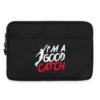 Ich bin ein guter Fang Handgeschriebenes Logo T-Shirt - Laptoptasche 13" - Schwarz - Vorne