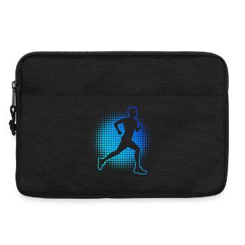 Gift idea for a running with running - Laptop bag 13" - black - Front