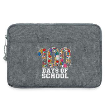 100 Days Classroom School Supplies Student Pride - Laptop bag 13" - heather grey - Front