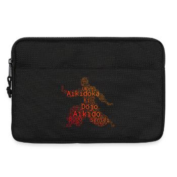 Self Defense Gift for an Aikido Student - Laptop bag 13" - black - Front
