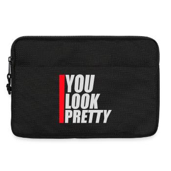 You Look Pretty Funny Complement Self Love Logo - Laptop bag 13" - black - Front