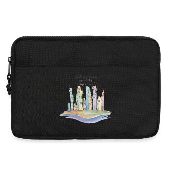 Colorful City Dreamscape - Laptop bag 13" - black - Front