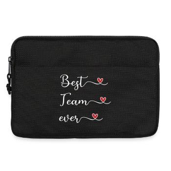 Best Team ever Typography Design with a Heart - Laptoptasche 13" - Schwarz - Vorne