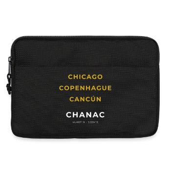 Chanac Lozère - Chicago - Copenhague - Cancùn - Sacoche pour ordinateur portable 13 pouces - noir - Devant