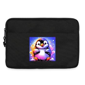 Pinguin - Laptoptasche 13" - Schwarz - Vorne