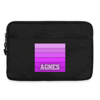 Nom de fille Agnes - Sacoche pour ordinateur portable 13 pouces - noir - Devant