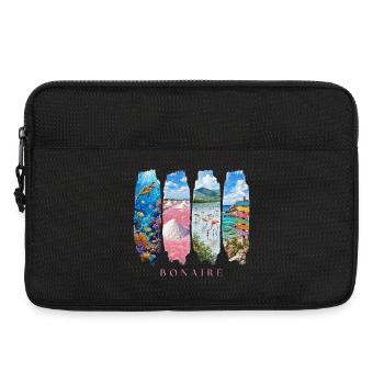 Bonaire Holiday Travel – Motif nature et récif des Caraïbes - Sacoche pour ordinateur portable 13 pouces - noir - Devant