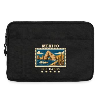 Mexiko Los Cabos Vintage Reisemarke - Laptoptasche 13" - Schwarz - Vorne