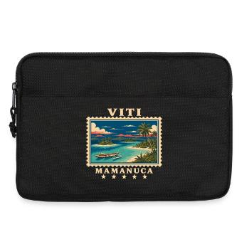 Fiji Mamanuca Vintage Travel Brand - Laptop bag 13" - black - Front