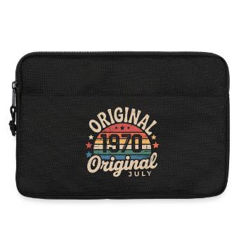 Original July 1970 Retro Vintage Birthday - Laptop bag 13" - black - Front