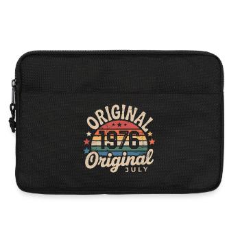 Original Juillet 1976 Anniversaire Vintage Retro - Sacoche pour ordinateur portable 13 pouces - noir - Devant
