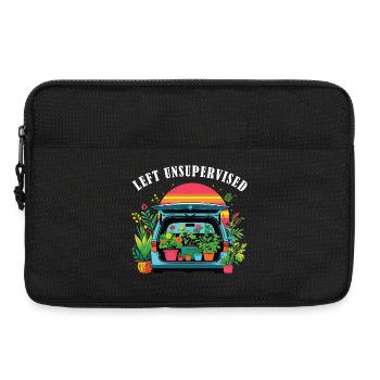 Funny gardening fun mothers - Laptop bag 13" - black - Front