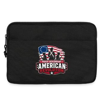 Proud Descendant of the American Revolution - Laptop bag 13" - black - Front