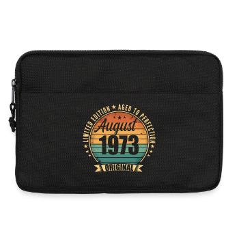 Août 1973 Anniversaire Édition Limitée Vintage - Sacoche pour ordinateur portable 13 pouces - noir - Devant
