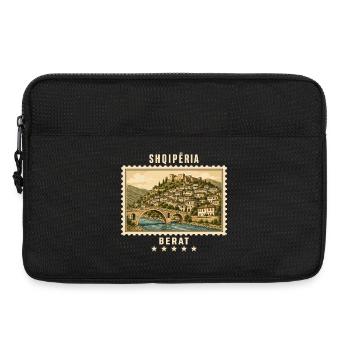 Albanien Berat Vintage Reisemarke - Laptoptasche 13" - Schwarz - Vorne