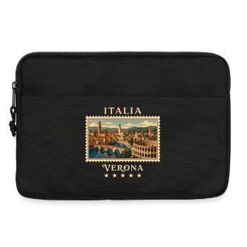 Italien Verona Vintage Reisemarke - Laptoptasche 13" - Schwarz - Vorne