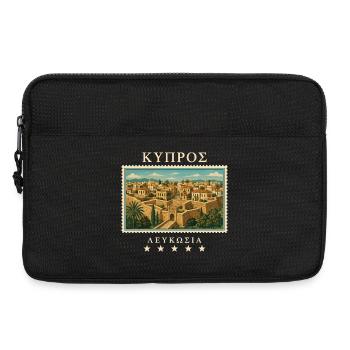 Zypern Nikosia Vintage Reisemarke - Laptoptasche 13" - Schwarz - Vorne