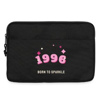 1996 Born to Sparkle Jahrgang 30. Geburtstag - Laptoptasche 13" - Schwarz - Vorne