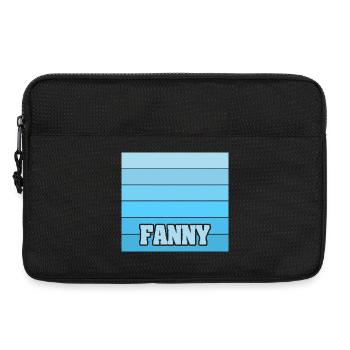Girl's name Fanny - Laptop bag 13" - black - Front