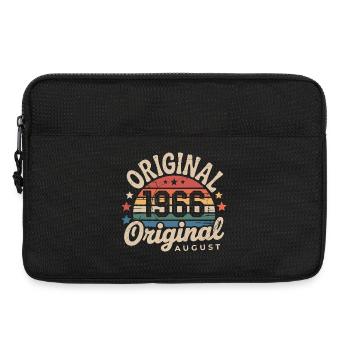 Original Août 1966 Vintage Anniversaire 1966 - Sacoche pour ordinateur portable 13 pouces - noir - Devant