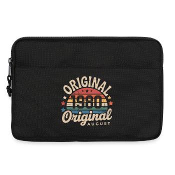 Original Août 1980 Vintage Anniversaire 1980 - Sacoche pour ordinateur portable 13 pouces - noir - Devant