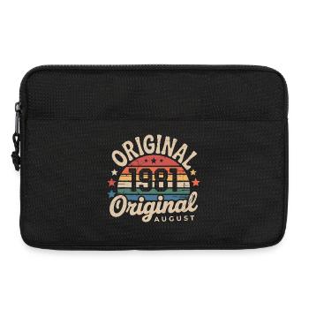 Original, August 1981 Vintage-Jubiläum 1981 - Laptoptasche 13" - Schwarz - Vorne