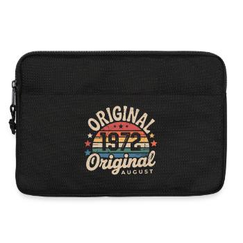Original Août 1972 Vintage Anniversaire 1972 - Sacoche pour ordinateur portable 13 pouces - noir - Devant