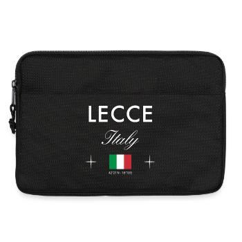 Lecce, Italie, coordonne un souvenir de voyage - Sacoche pour ordinateur portable 13 pouces - noir - Devant