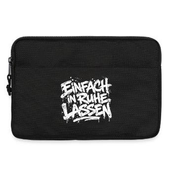 Einfach in Ruhe lassen - Laptoptasche 13" - Schwarz - Vorne