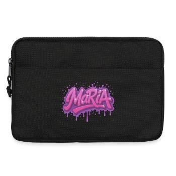 Graffiti Maria Name Gift Ideal Printable On - Laptop bag 13" - black - Front