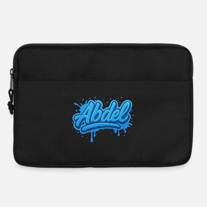 Graffiti Name Abdel ideal gift printable on - Laptop bag 13" - black