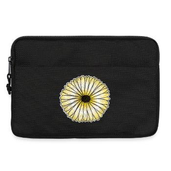Marguerite jaune - Sacoche pour ordinateur portable 13 pouces - noir - Devant