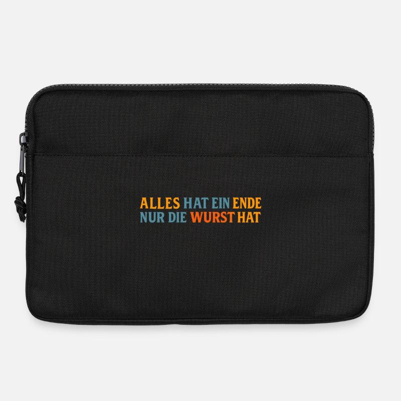 Everything has an end except the sausage - Laptop bag 13" - black