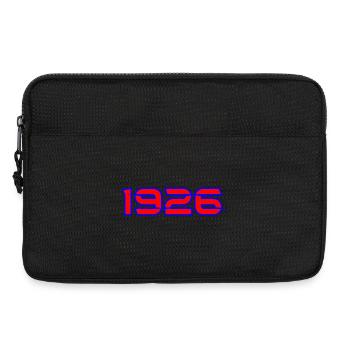 Rouge néon 1926 avec contour bleu - Sacoche pour ordinateur portable 13 pouces - noir - Devant