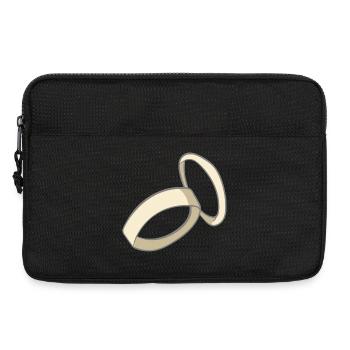 wedding - Laptop bag 13" - black - Front