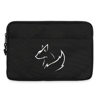 white fox - Laptop bag 13" - black - Front