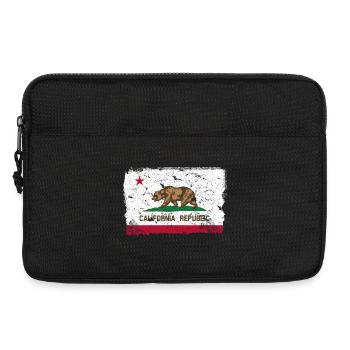 California Vintage Flagge - Laptoptasche 13" - Schwarz - Vorne