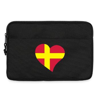  heart - Laptop bag 13" - black - Front